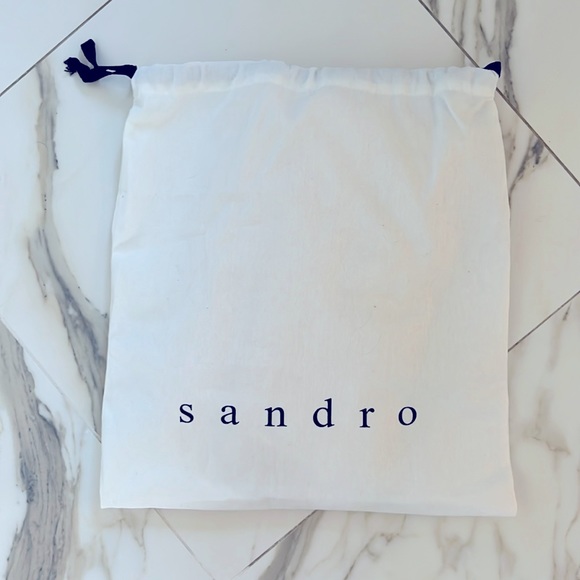 Sandro Gold Puffer Clutch Bag - Picture 2 of 7